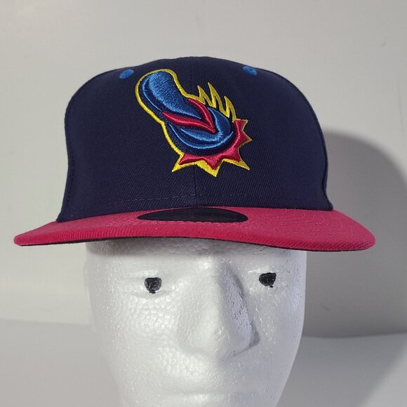 San Antonio Missions "Flying Chanclas" Blue/Red New Era Fitted 6 7/8 Hat/Cap New - Picture 3 of 10